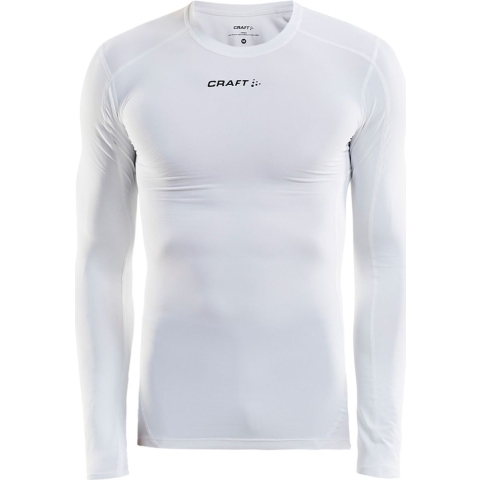 Craft 1906856 Pro Control Compression Tee LS Unisex - White - XXL