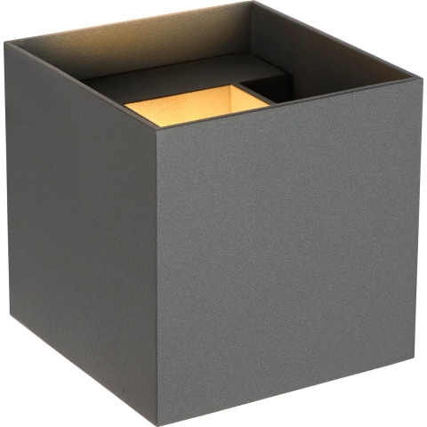 Lucide Xio Wandlamp Vierkant Grijs