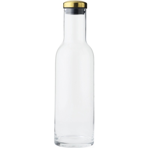 Audo Copenhagen Bottle Karaf 1L Transparant/messing