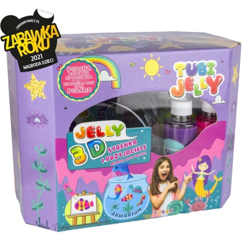 Tuban Tubi Jelly Mermaid 8 kleuren met groot Aquarium