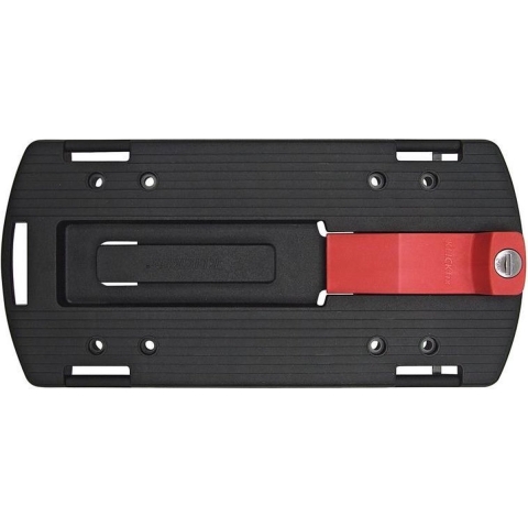 KLICKfix Bagagedrager-adapterplaat, zwart