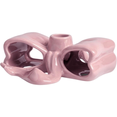 &klevering Ribbon Kaarsenstandaard Roze