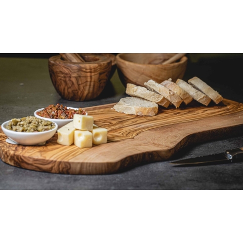 Cookinglife Serveerplank Tunea - Olijfhout - 43 x 21 cm