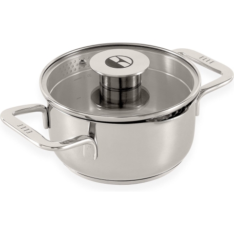 ELLE Gourmet Classique Kookpan met Deksel - Ø 16 cm - RVS