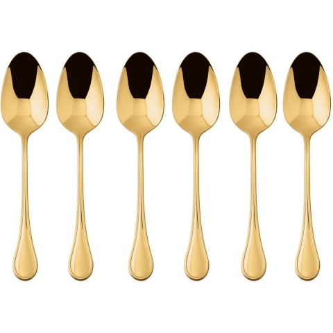 Sambonet Koffielepels Royal Goud 6 Stuks