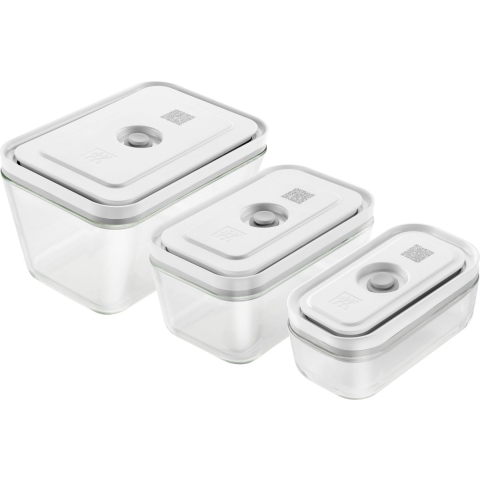Zwilling Vacuum Vershoudbakjes Fresh & Save - Glas - 3 delige set