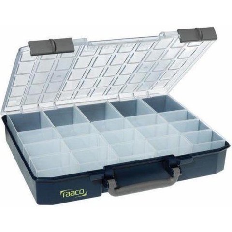 raaco CarryLite 80 5x10-20 Assortimentskoffer (b x h x d) 413 x 79 x 330 mm Aantal vakken: 20 Inhoud 1 stuk(s)