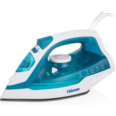 Tristar Stoomstrijkijzer 2600W Blauw/wit