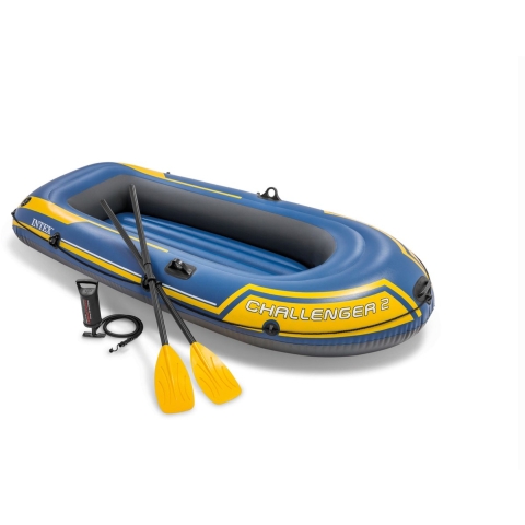 Intex Opblaasboot Challenger 2 SET 236x114 Met Peddels En Pomp