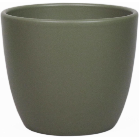 Floran Plantenpot - groen - mat - keramiek - 36 x 29 cm -