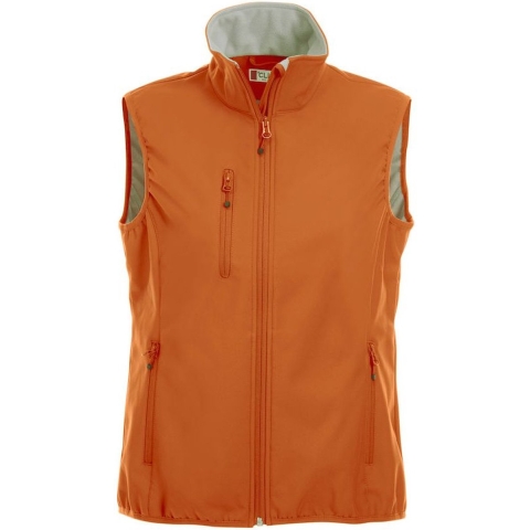 Clique 020916 Basic Softshell Vest Ladies - Dieporanje - S