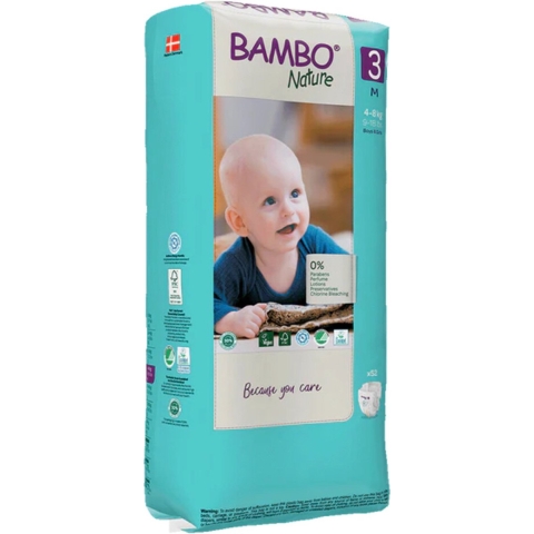 2x Bambo Nature Luiers Maat 3 (4-8 kg) 52 stuks
