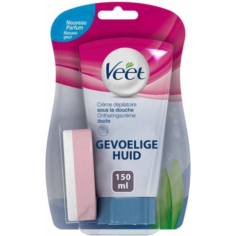 5x Veet In Shower Ontharingscrème Gevoelige Huid 150 ml