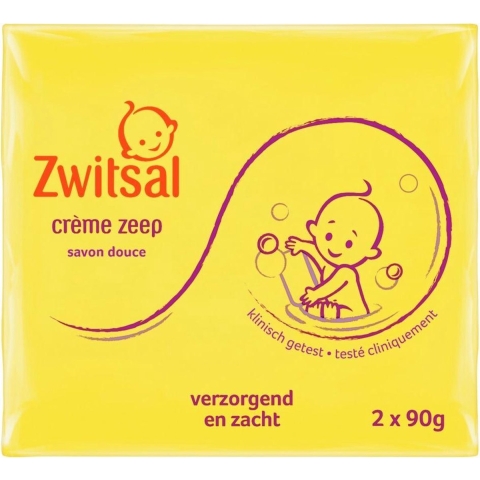 12x Zwitsal Crème Zeep 2 x 90 gr