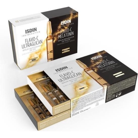 ISDIN Isdinceutics Flavo-C Ultraglican&Melatonin | 2 x 10 ampullen