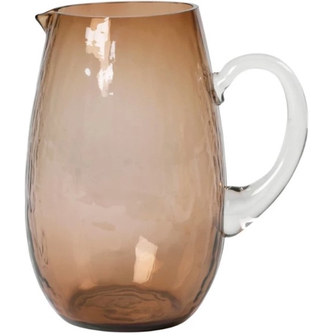Broste Copenhagen Hammered Karaf 2L Lichtbruin