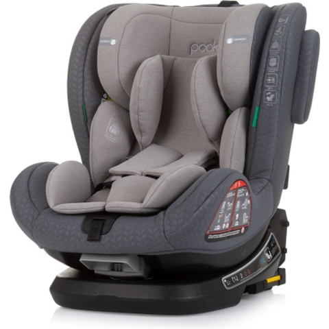 Chipolino Peak Autostoel i Size 40 150 cm Isofix 360° Granite Grijs