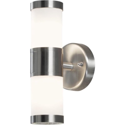Konstsmide Moena 7592-000 Buitenlamp (wand) Halogeen G9 50 W RVS