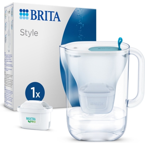 Brita Style Waterfilterkan Blauw + 1 Maxtra Filterpatroon