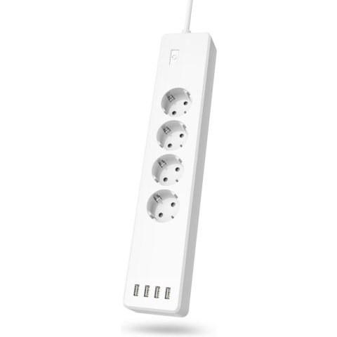 Hama WLAN-stekkerdoos 4-weg Zonder Hub Individueel Schakelbaar 4-weg USB