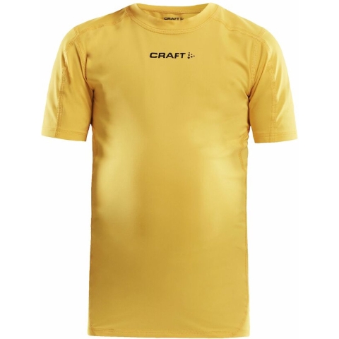 Craft 1906859 Pro Control Compression Tee JR - Yellow - 122/128