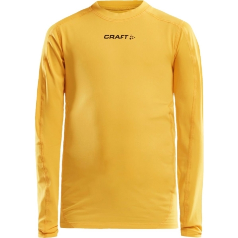 Craft 1906860 Pro Control Compression Tee LS JR - Yellow - 146/152