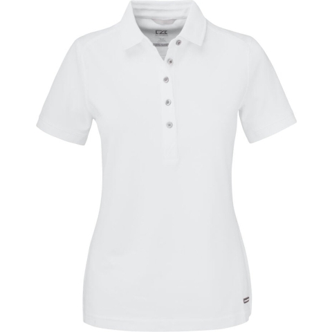 Cutter & Buck 354419 Advantage Polo Ladies - Wit - XS
