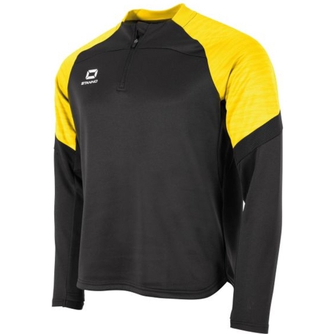 Stanno 408038 Bolt Quarter Zip Top - Black-Yellow - S
