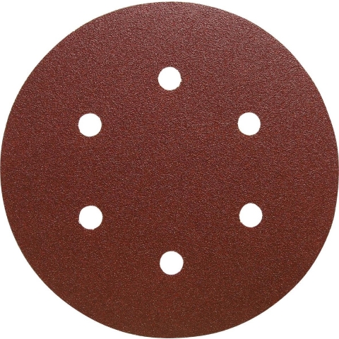 Klingspor Schuurpad met klitbevestiging | GLS 3 150 mm korreling 80 | voor hout / metaal korund | Gatenaantal 6 | 50 stuks - 86635 86635