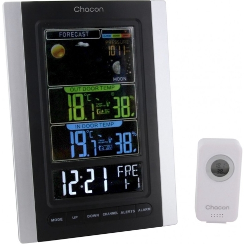 Enzo Chacon Weerstation met draadloze buitensensor+barometer - 8150185
