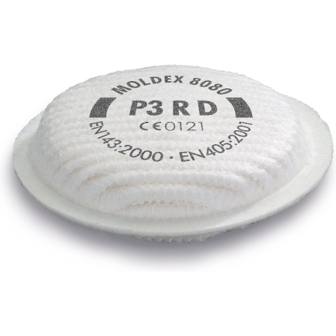 Moldex Deeltjesfilter | EN 143:2000 + A1:2006 P3 R D | v. serie 8000 | 8 stuks - 808001 - 808001