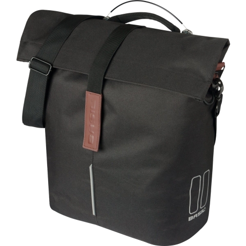 Enkele fietstas Shopper City MIK Studs 16L Zwart