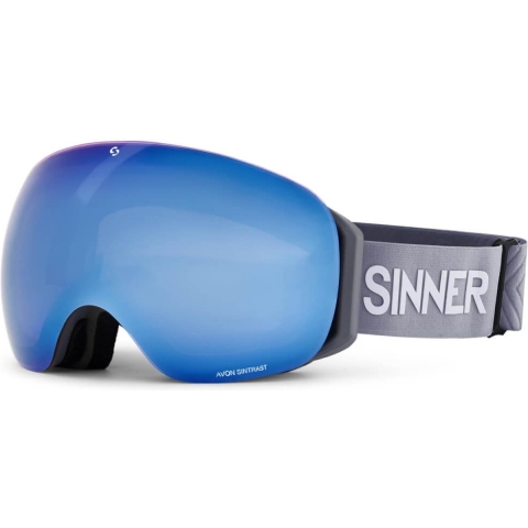 Sinner AVON skibril mat grijs + extra oranje S1 lens
