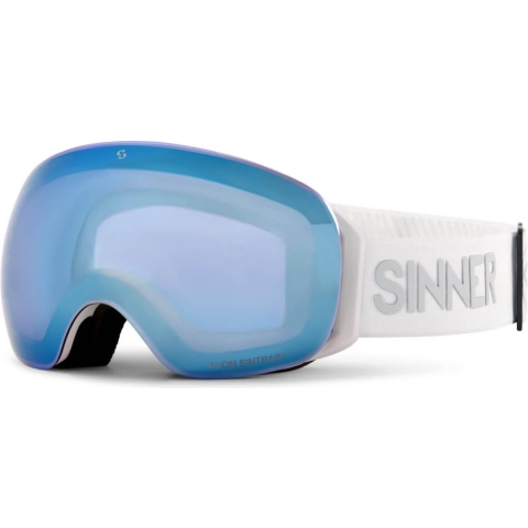 Sinner AVON skibril mat wit/blauw + extra oranje S1 lens