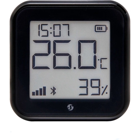 Shelly Plus H&T Gen. 3 Matte Black Draadloze temperatuur- en luchtvochtigheidssensor