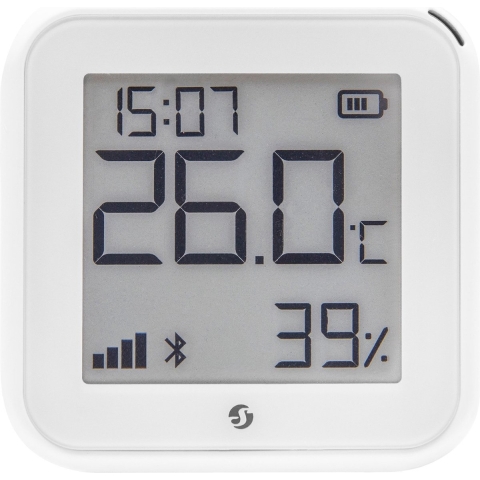 Shelly Plus H&T Gen. 3 Matte White Draadloze temperatuur- en luchtvochtigheidssensor