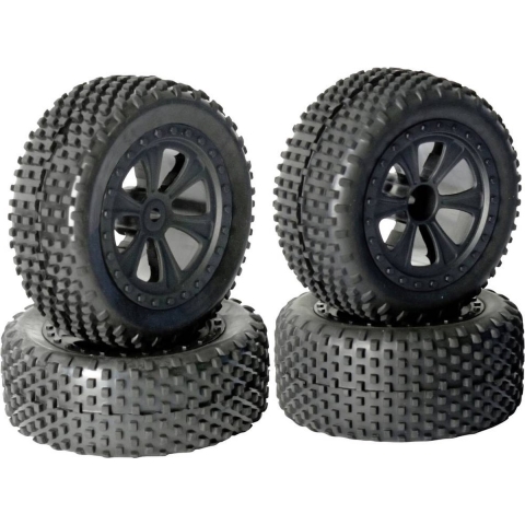 Reely RE-7577274 Reserveonderdeel Complete wielen voor en achter