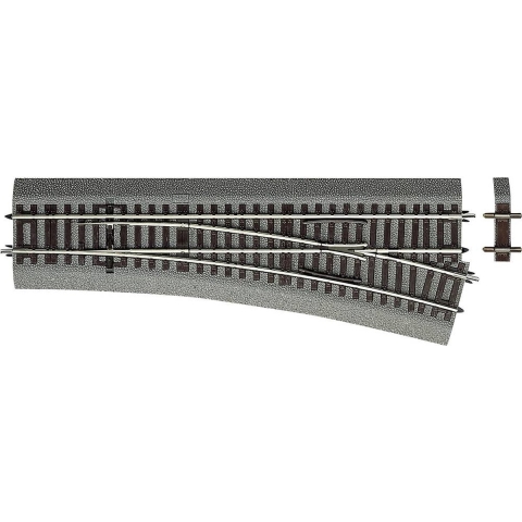 H0 RocoLine (met ballastbed) 42534 Wissel, Links 230 mm 1 stuk(s)