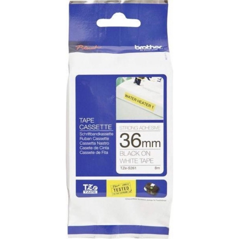 Brother TZe-FX261 Labeltape flexibel Tapekleur: Wit Tekstkleur: Zwart 36 mm 8 m