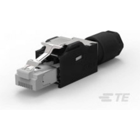TE Connectivity RJ45-connector 2120892-1 Stekker, recht Aantal polen 8P8C Zwart 1 stuk(s)