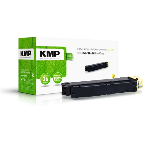 KMP Toner vervangt Kyocera TK-5140Y Compatibel Geel 5000 bladzijden K-T75Y 2910,0009
