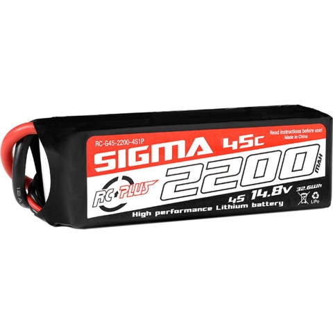 RC Plus Lipo 45c 14.8 volt 2200mah met XT60 stekker