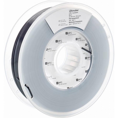 UltiMaker 1644 Ultimaker Filament CPE+ Chemisch bestendig 2.85 mm 700 g Zwart 1 stuk(s)