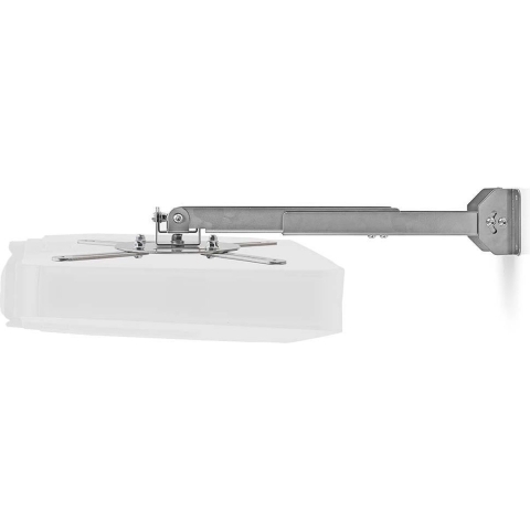 Nedis PJWM100GY Muurbeugel Voor Projector 360° Draaibaar Max. 10 Kg Afstand Tot De Muur 314 - 500 Mm Grijs