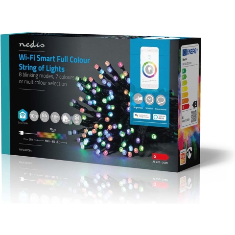 Nedis WIFILX01C84 Smartlife Decoratieve Led Koord Wi-fi Rgb 84 Led&apos;s 10.0 M Android™ / Ios