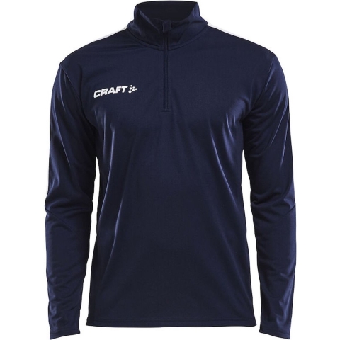 Craft 1905611 Progress Halfzip Tee LS M - Navy/White - XS
