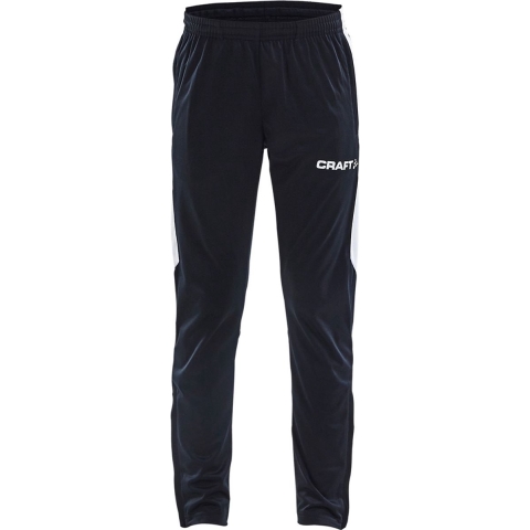 Craft 1905641 Progress Pant JR - Black/White - 122/128