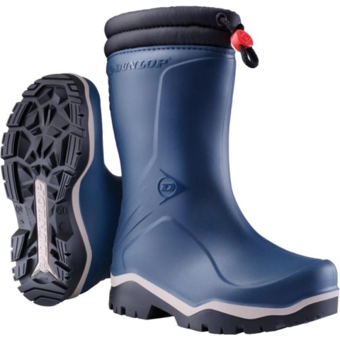 Dunlop K354061 Blizzard Kinderlaars gevoerd PVC Blauw/Grijs/Zwart - Maat 32 - 00.032.004.32