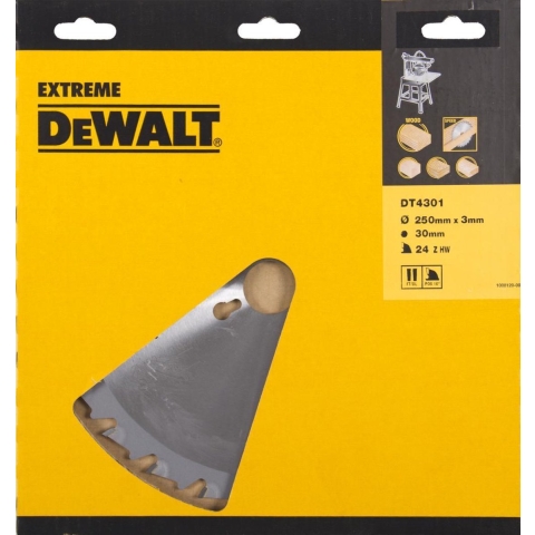 DeWalt Accessoires Cirkelzaagbl. S40 250x30x24t - DT4301-QZ