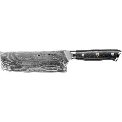 Blackwell Nakirimes - Japanse stijl - 67 lagen damaststaal - VG10 - 17.5 cm